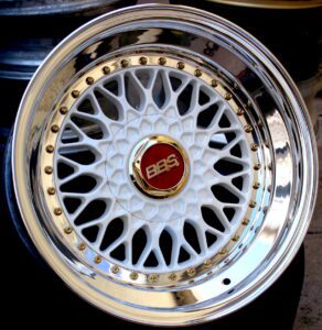 BBS RS primadonna pearl white gold red polished